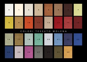 colori tessuto molena sedie imbottite, made in italy